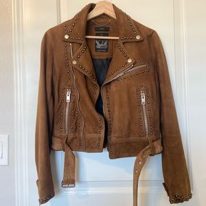 Diesel suede leather jacket